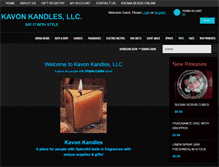 Tablet Screenshot of kavonkandles.com